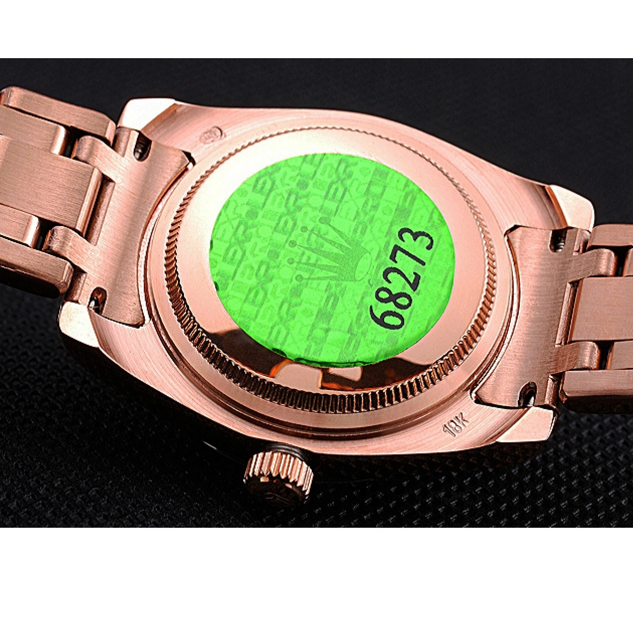 Rolex aaa copy Diamond Gold Dial Case Pink Bracelet Rolex And And Datejust Bezel 622836 1014